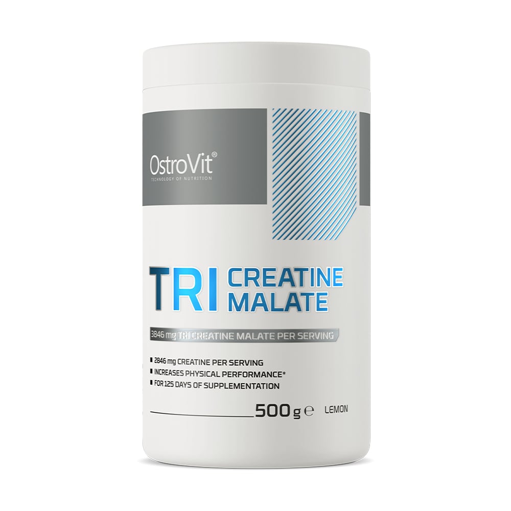 Креатин OstroVit Tri Creatine Malate Лимон, в порошку, 500 г